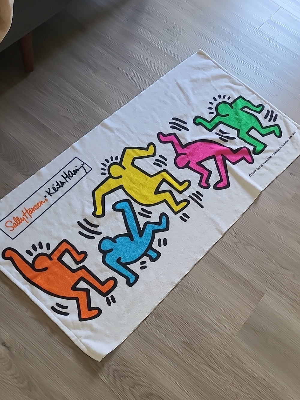 Keith Haring Sally Hansen Beach Towel Colorful 54" x 27" Microfiber Summer